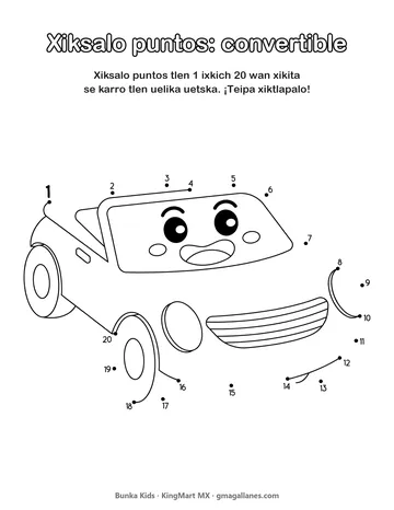 Amatl para imprimir: Xiksalo puntos: convertible