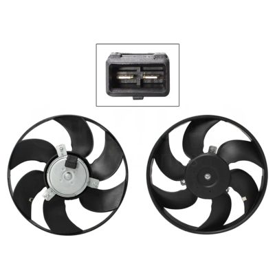 Motoventilador con / aire sin / tolva 2 pines sin / resistencia (Vagoneta 2000-2005 / pick-up 2000-2009) (Motor / aspa)